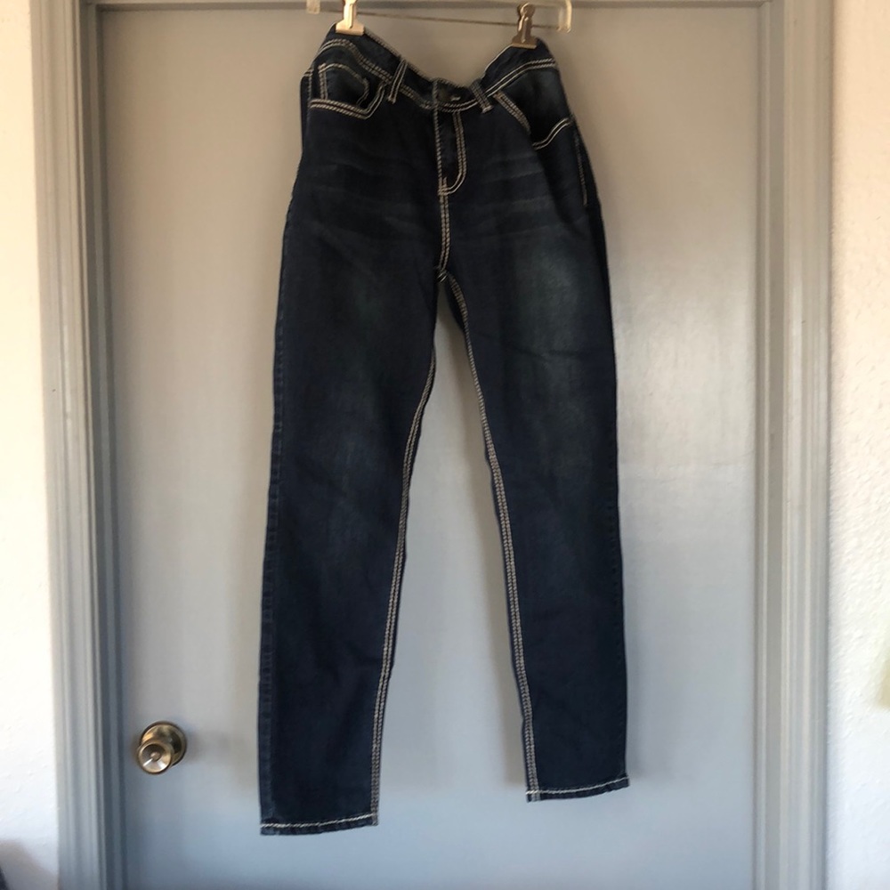 Royalty For Me Dark Blue Skinny Jeans 16x29
